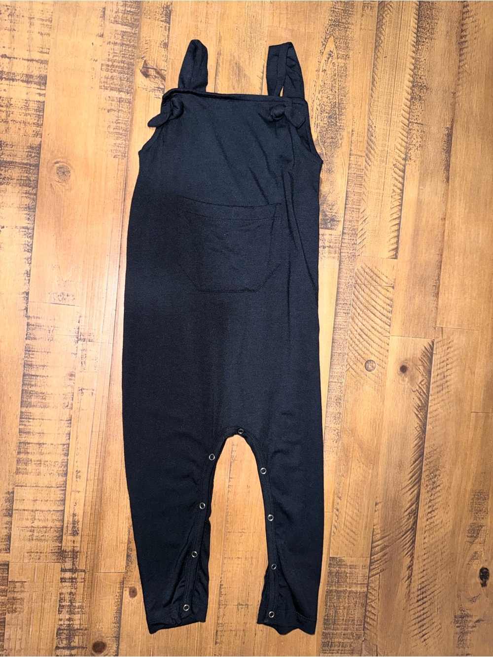Kate Quinn 2T Black Modal Tie Shoulder Jumpsuit/Overalls